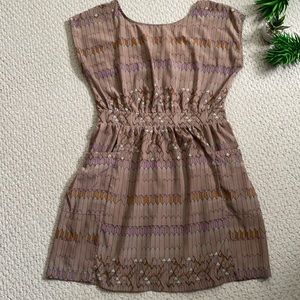 Freshine Boatneck cutout back dress Dress polyester M